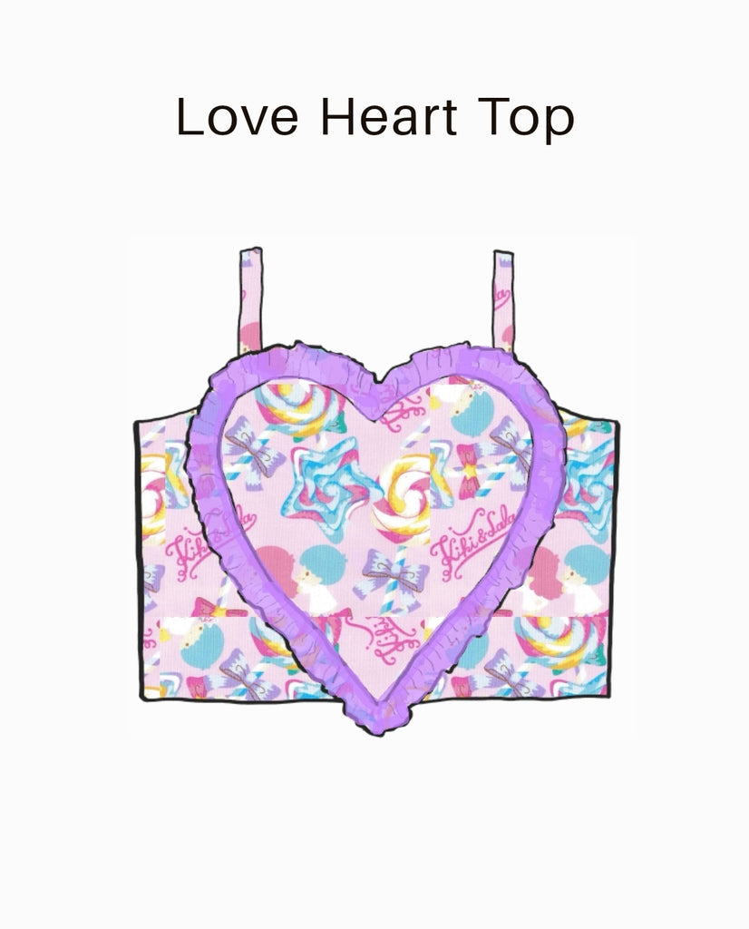 ✿ Twin Stars Lollipop • Love Heart Top, Ivy Top, Emma Skort ✿
