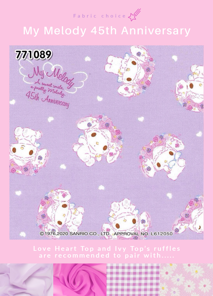 ✿ My Melody 45th Anniversary • Love Heart Top, Pixie Skort ✿