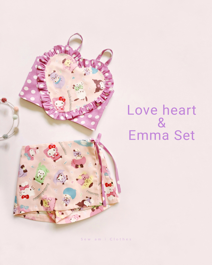 ✿ Love Heart & Emma Set • Hello kitty & friends ✿