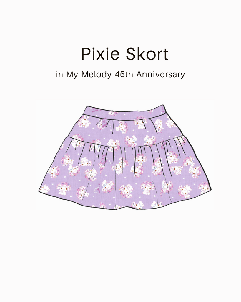 ✿ My Melody 45th Anniversary • Love Heart Top, Pixie Skort ✿