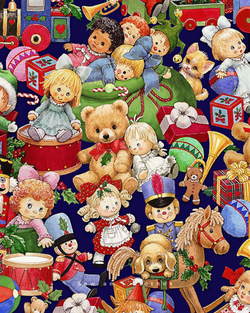 🥁 Vintage toys Fabric