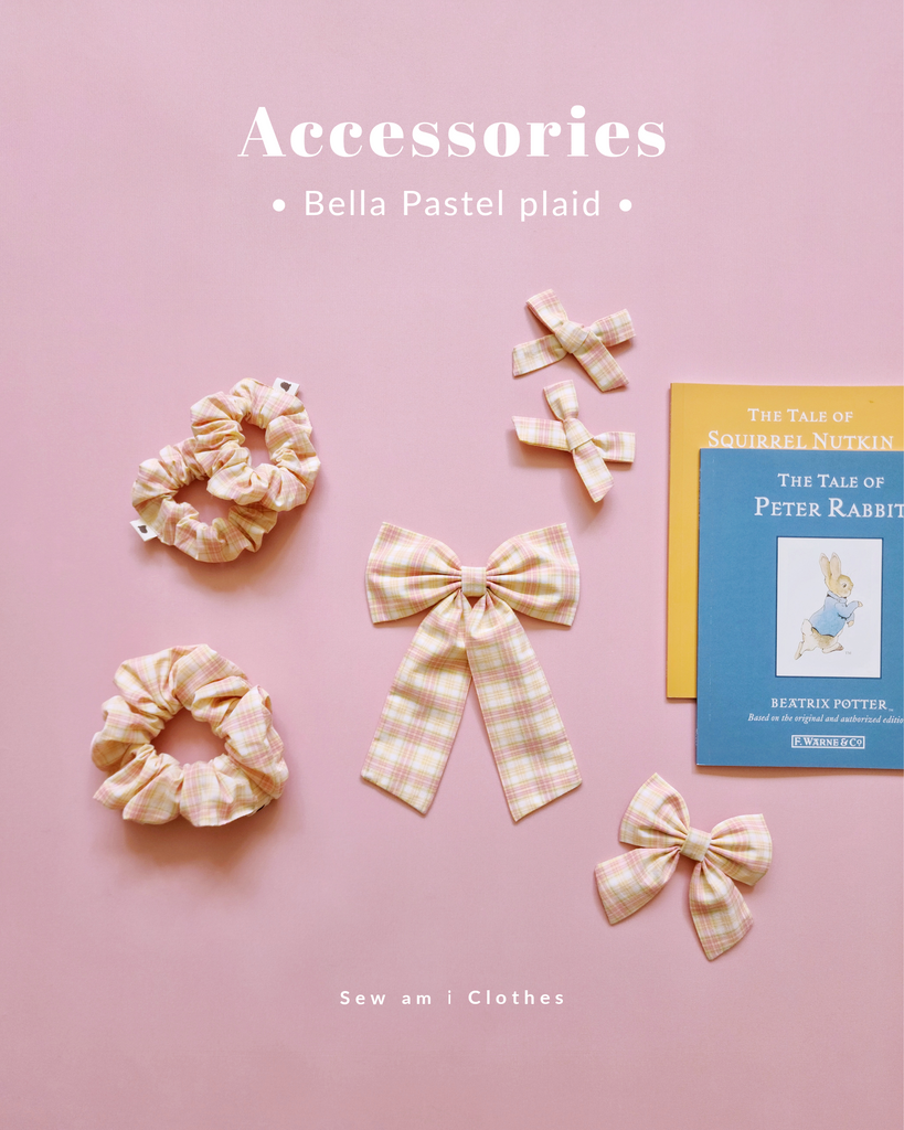 ✿ Bella Pastel plaid accessories ✿