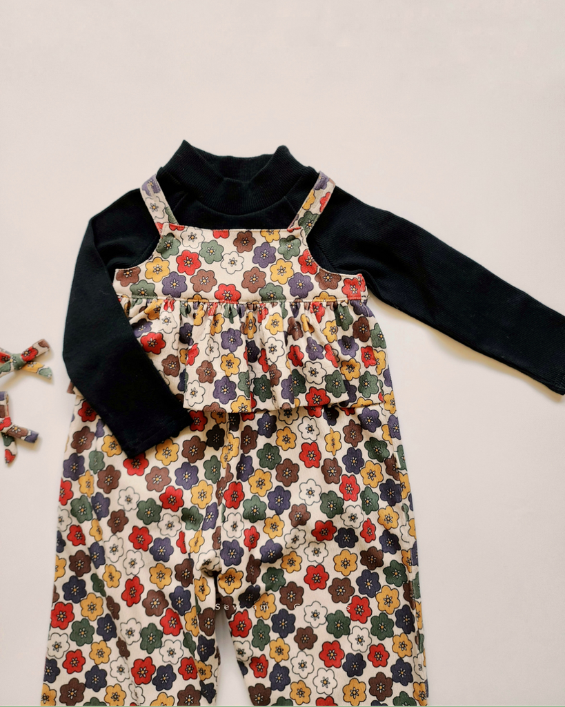 • Evelyn Overall • Multi colour flowers