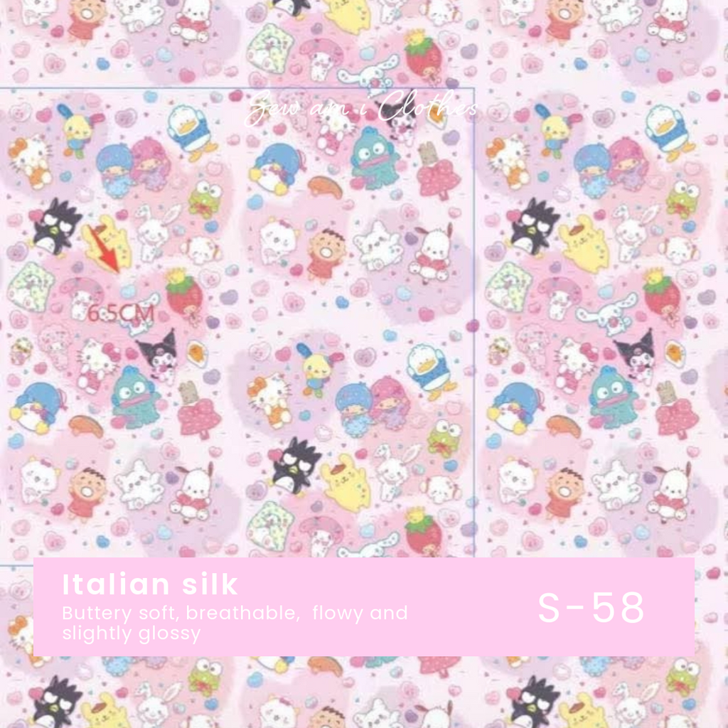 Italian silk (silk blened)