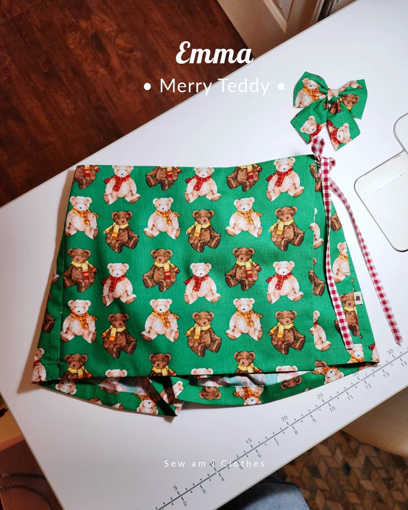 𝙍𝙚𝙖𝙙𝙮 𝙩𝙤 𝙨𝙝𝙞𝙥 ♡ Extra made Emma Wrapped skort • Merry Teddy • Size 7