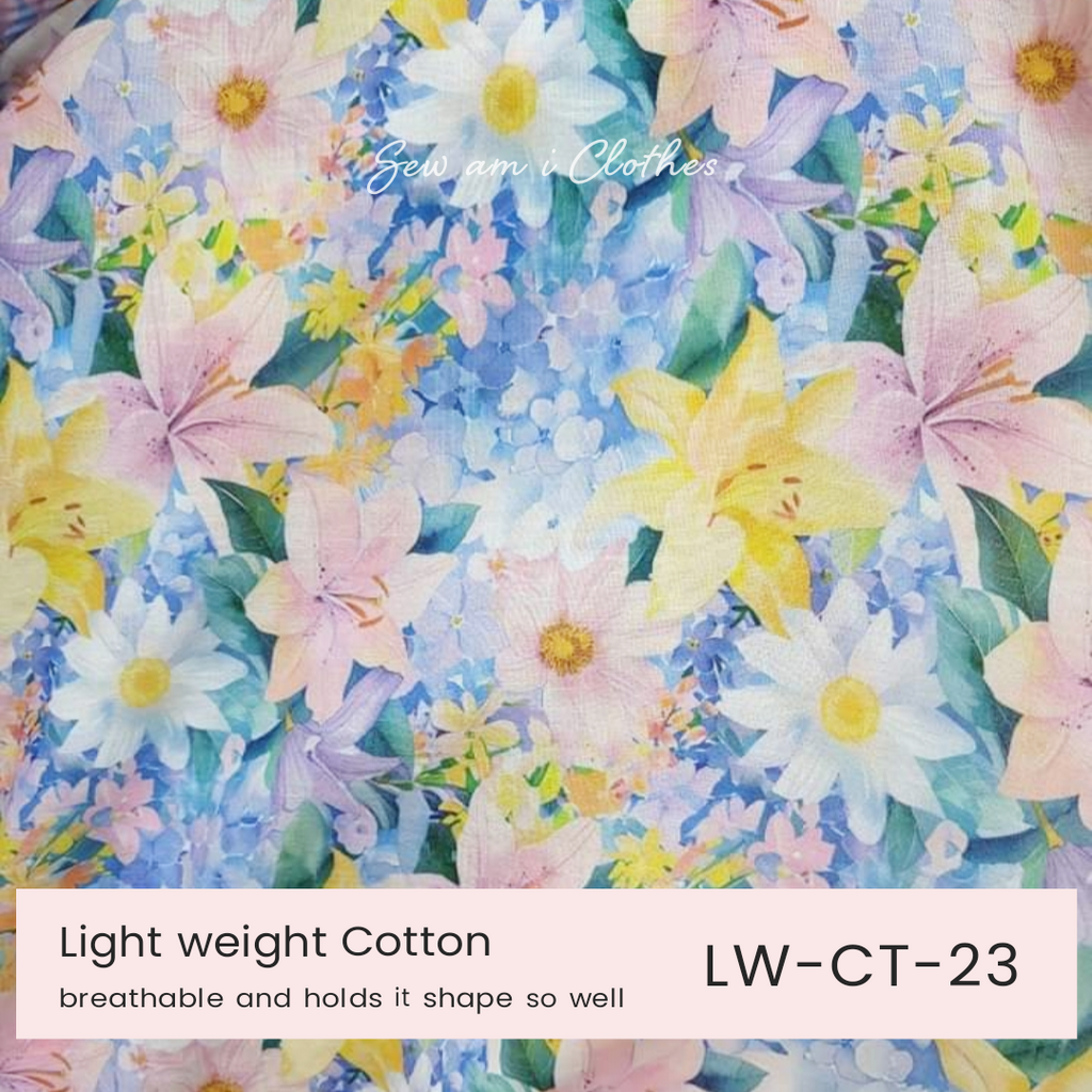 Light weight cotton