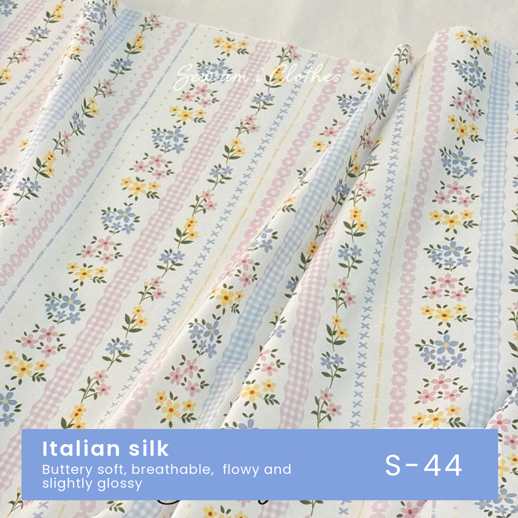 Italian silk (silk blened)