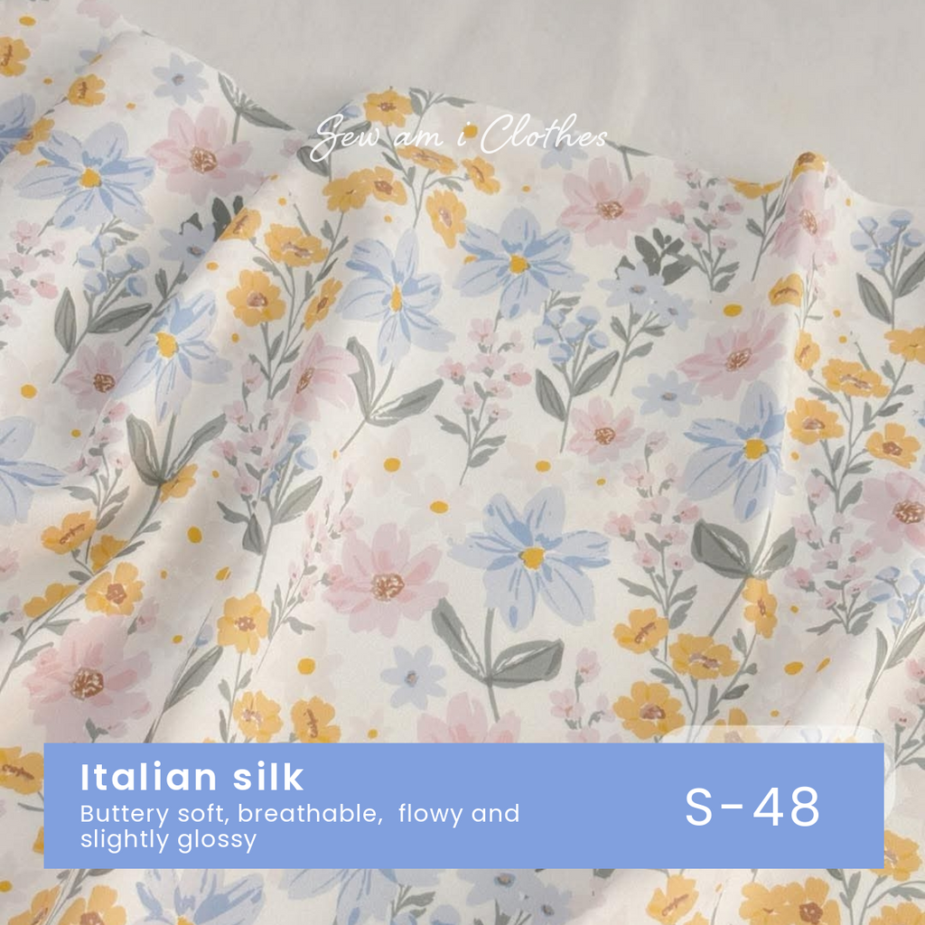 Italian silk (silk blened)