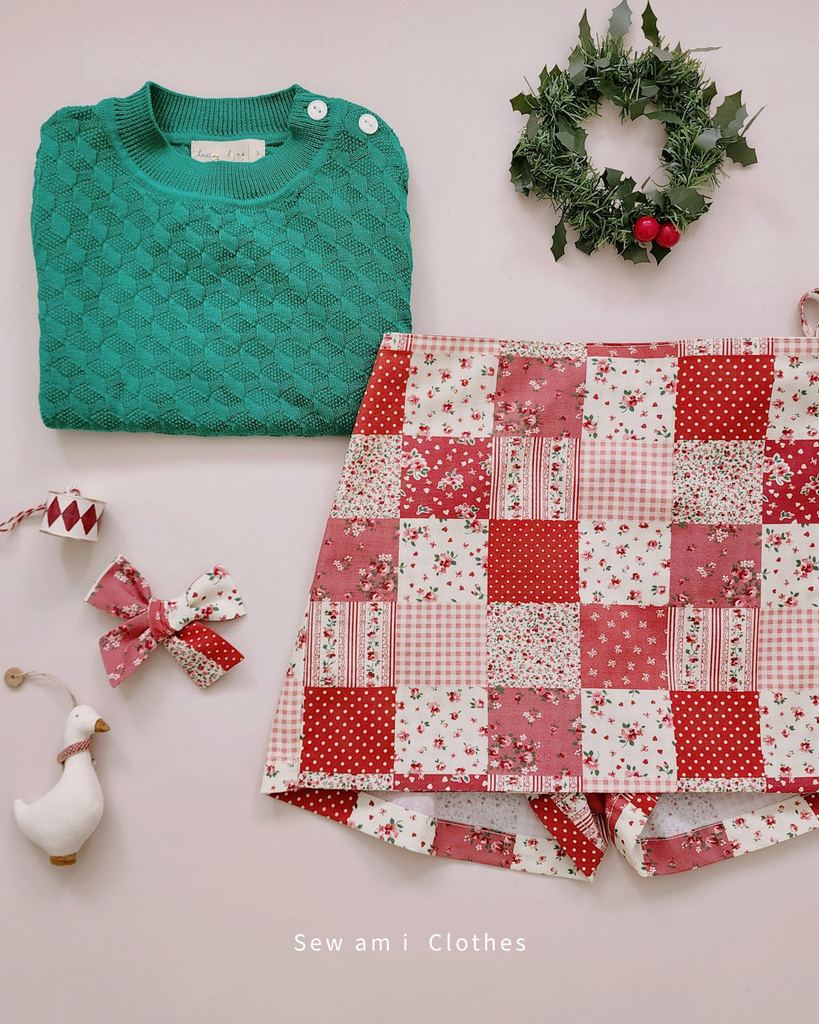 𝐄𝐦𝐦𝐚 𝐰𝐫𝐚𝐩𝐩𝐞𝐝 𝐬𝐤𝐨𝐫𝐭 • Moda Patchwork