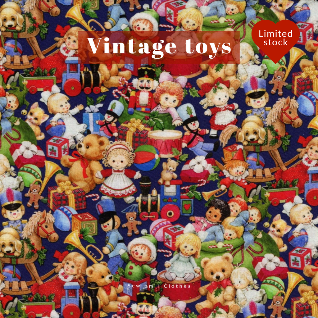 🥁 Vintage toys Fabric