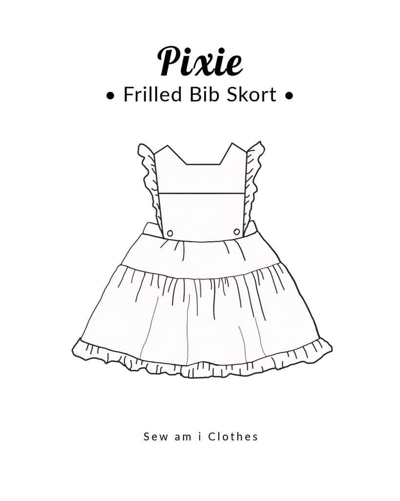 𝙋𝙧𝙚-𝙤𝙧𝙙𝙚𝙧 Pixie frilled bib skort ☆ Paw patrol & Friends