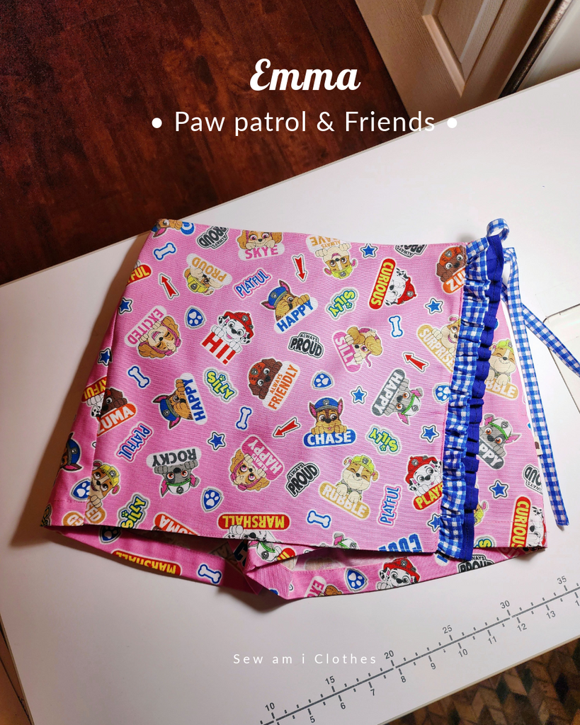 𝙍𝙚𝙖𝙙𝙮 𝙩𝙤 𝙨𝙝𝙞𝙥 ♡ Extra made Emma Wrapped skort • Paw patrol • Size 7