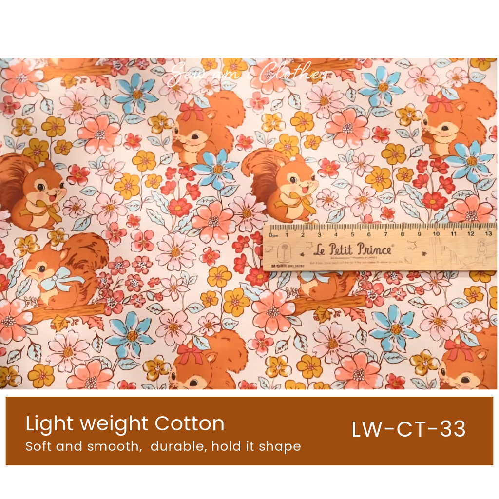 Light weight cotton