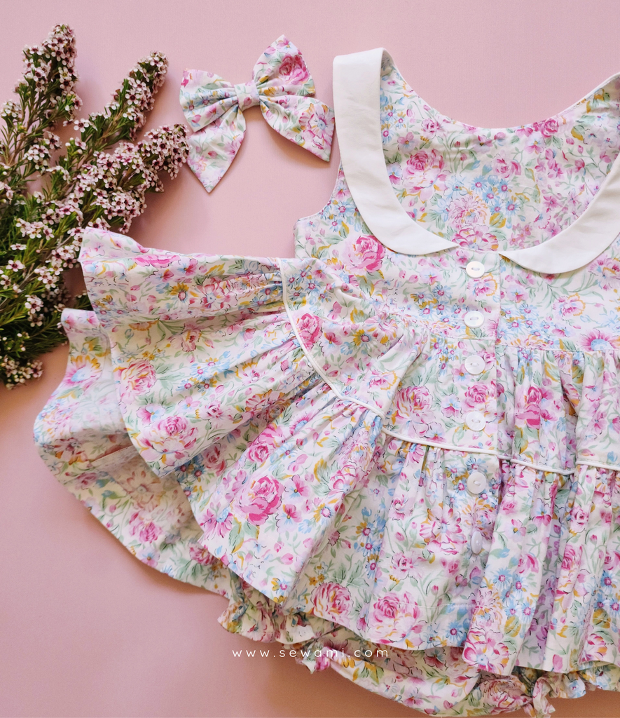 ♡ Lydia Dress • Spring Peonies 𝐎𝐧𝐞 𝐨𝐟 𝐚 𝐤𝐢𝐧𝐝 (one made per size) ♡