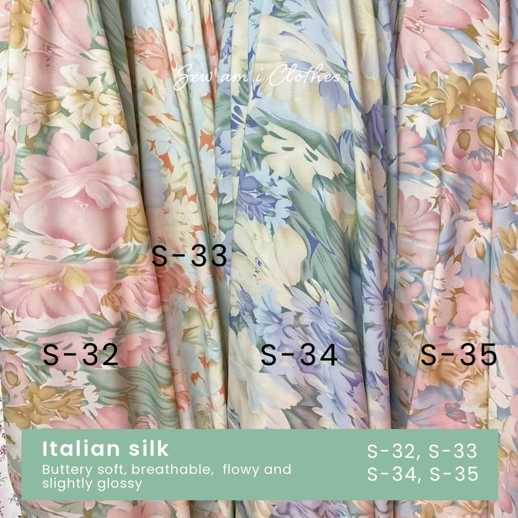 Italian silk (silk blened)