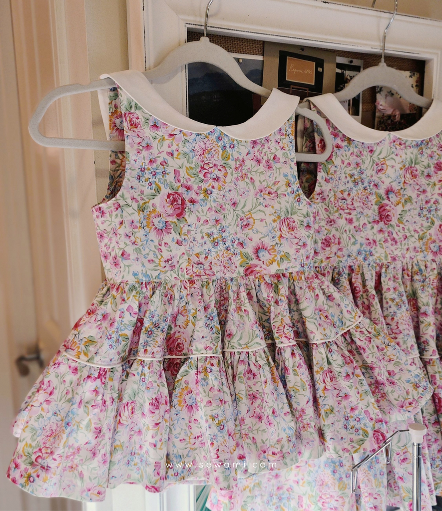 ♡ Lydia Dress • Spring Peonies 𝐎𝐧𝐞 𝐨𝐟 𝐚 𝐤𝐢𝐧𝐝 (one made per size) ♡