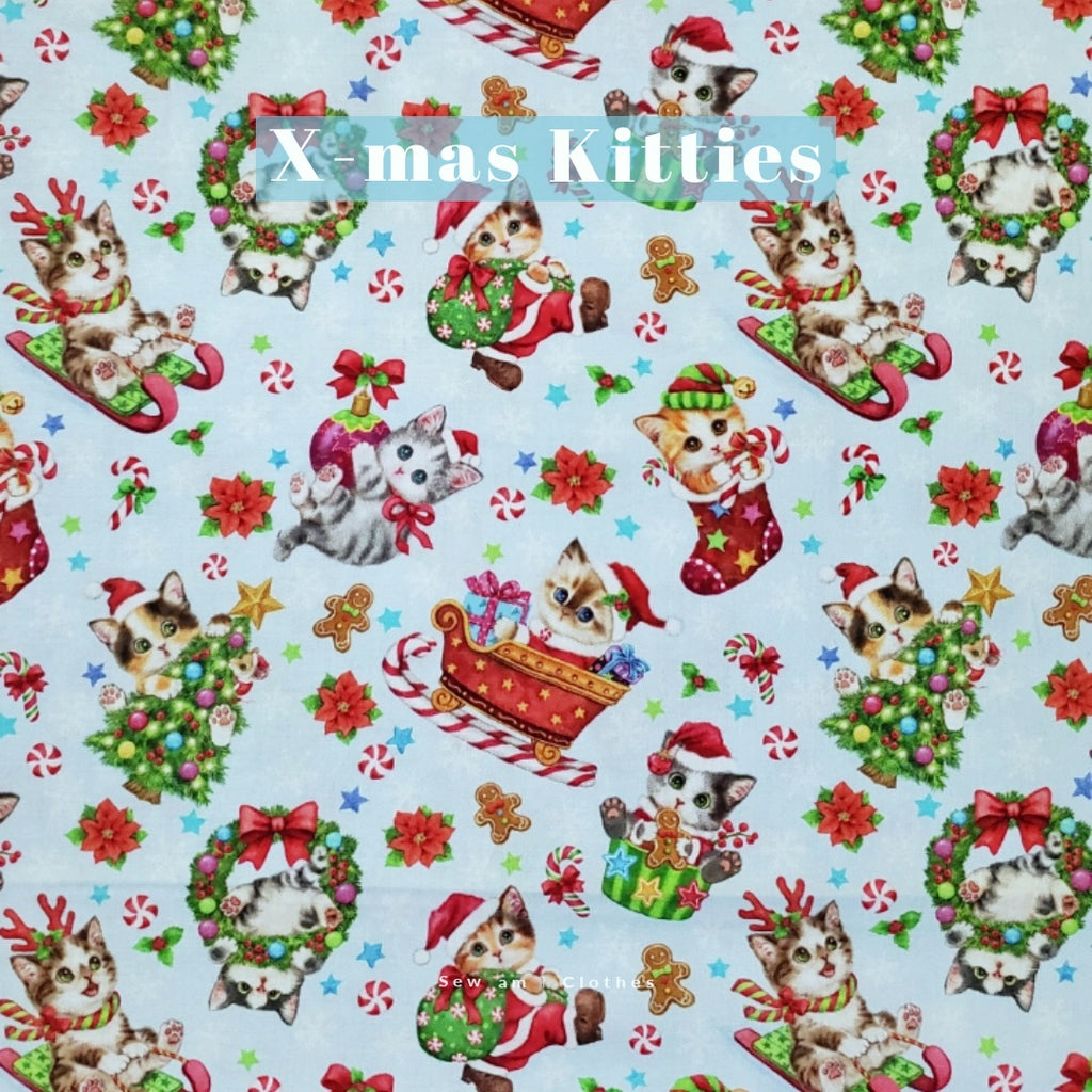 🐱 X-mas Kitties Fabric