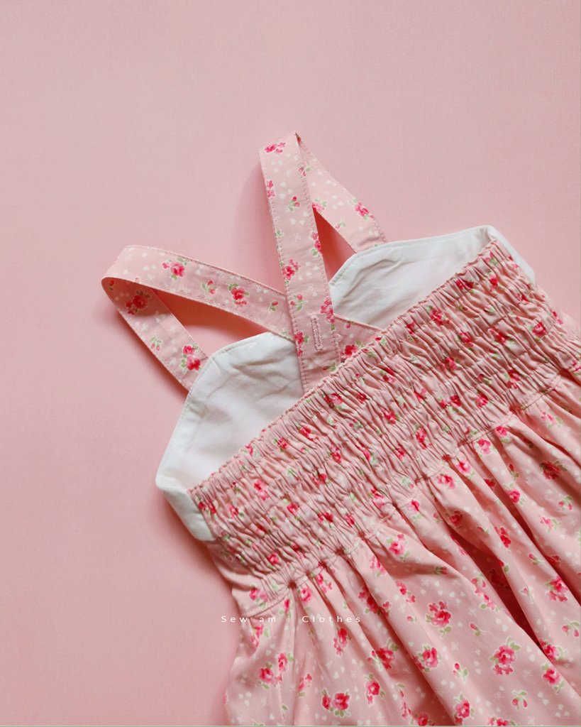 ✿ Bella Dress • Tiny roses in pastel peach ✿