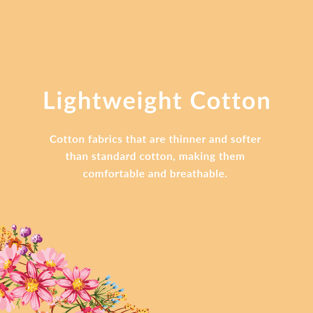Light weight cotton