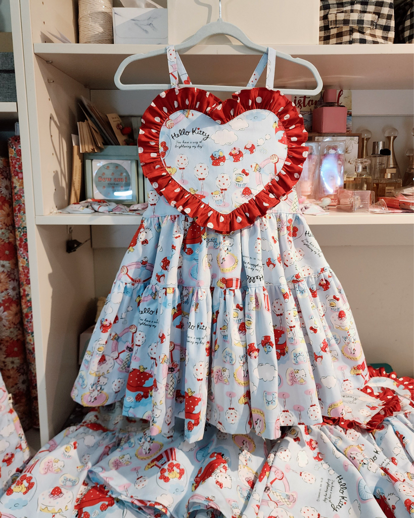 ✿ 𝙋𝙍𝙀-𝙊𝙍𝘿𝙀𝙍 Love Heart Dress • Mini / Regular length Size 2-7y