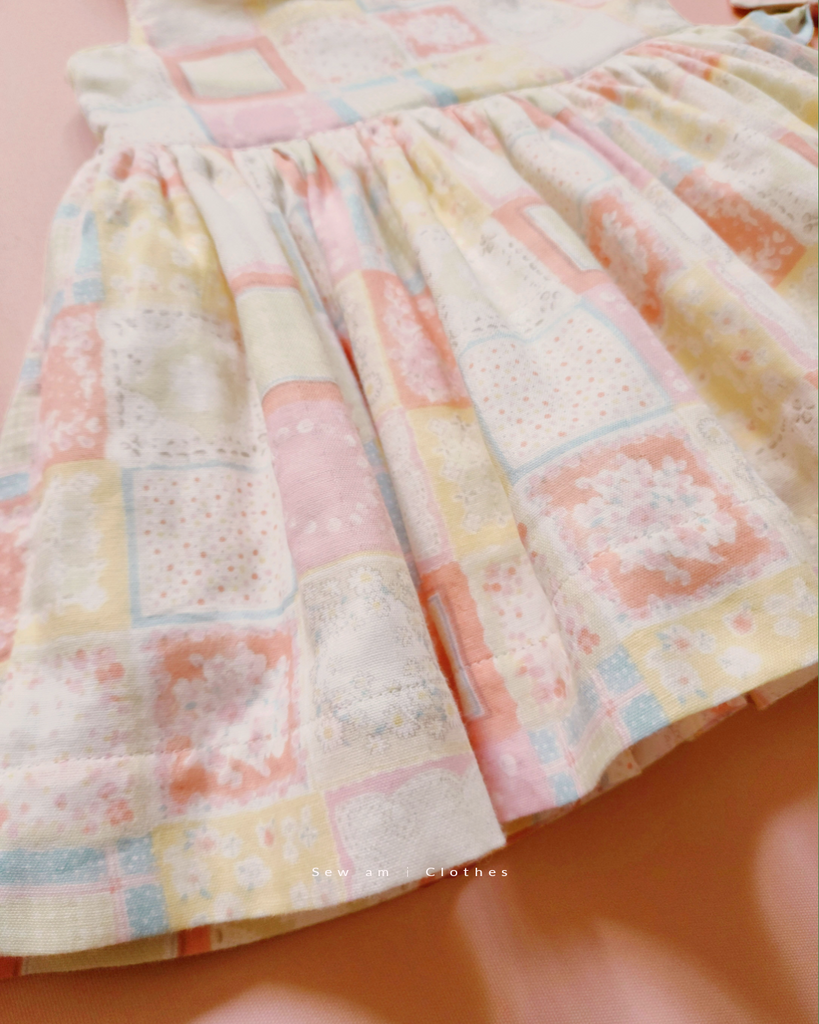 ✿ Lola Dress • Spring pastel patchwork