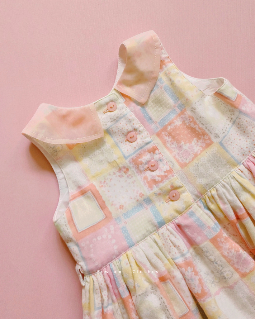 ✿ Lola Dress • Spring pastel patchwork