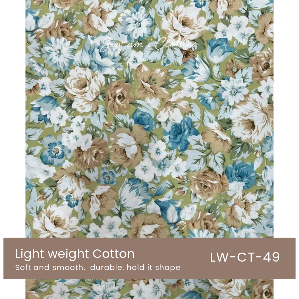 Light weight cotton