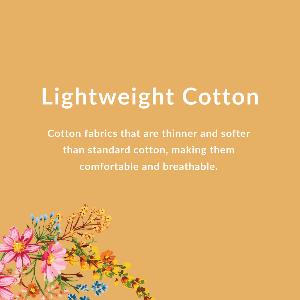 Light weight cotton