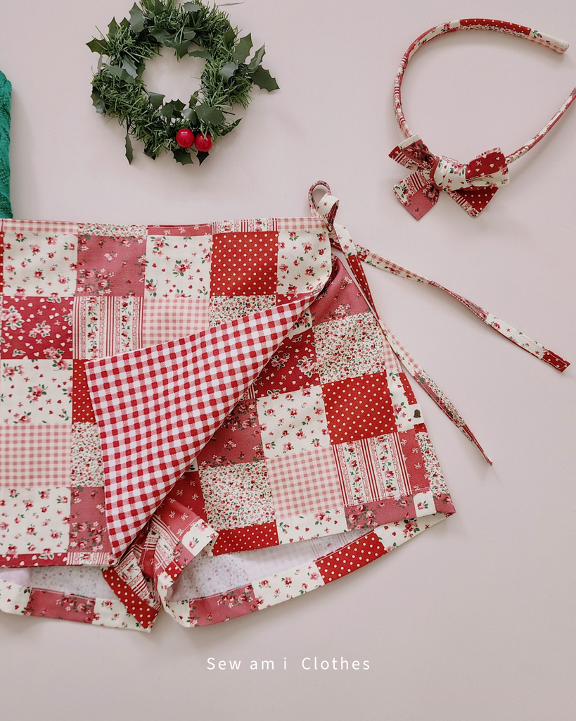 𝐄𝐦𝐦𝐚 𝐰𝐫𝐚𝐩𝐩𝐞𝐝 𝐬𝐤𝐨𝐫𝐭 • Moda Patchwork