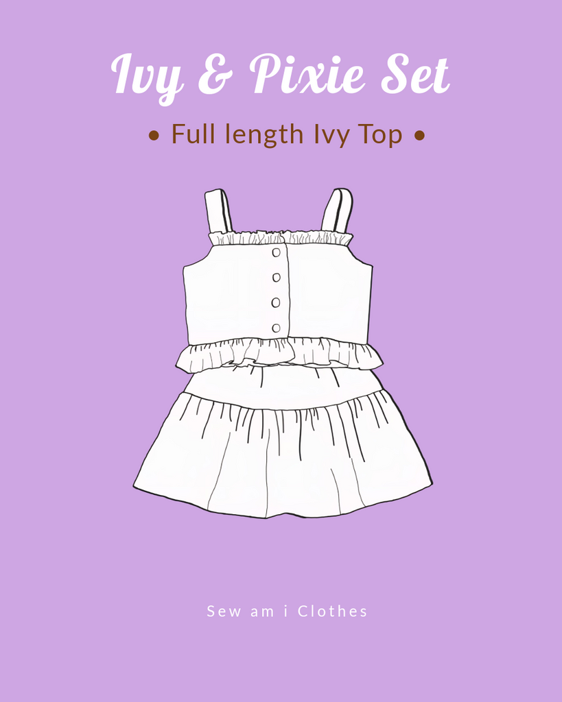 𝐈𝐯𝐲 𝐓𝐨𝐩 & 𝐏𝐢𝐱𝐢𝐞 𝐒𝐞𝐭 • Available in 2 top length versions
