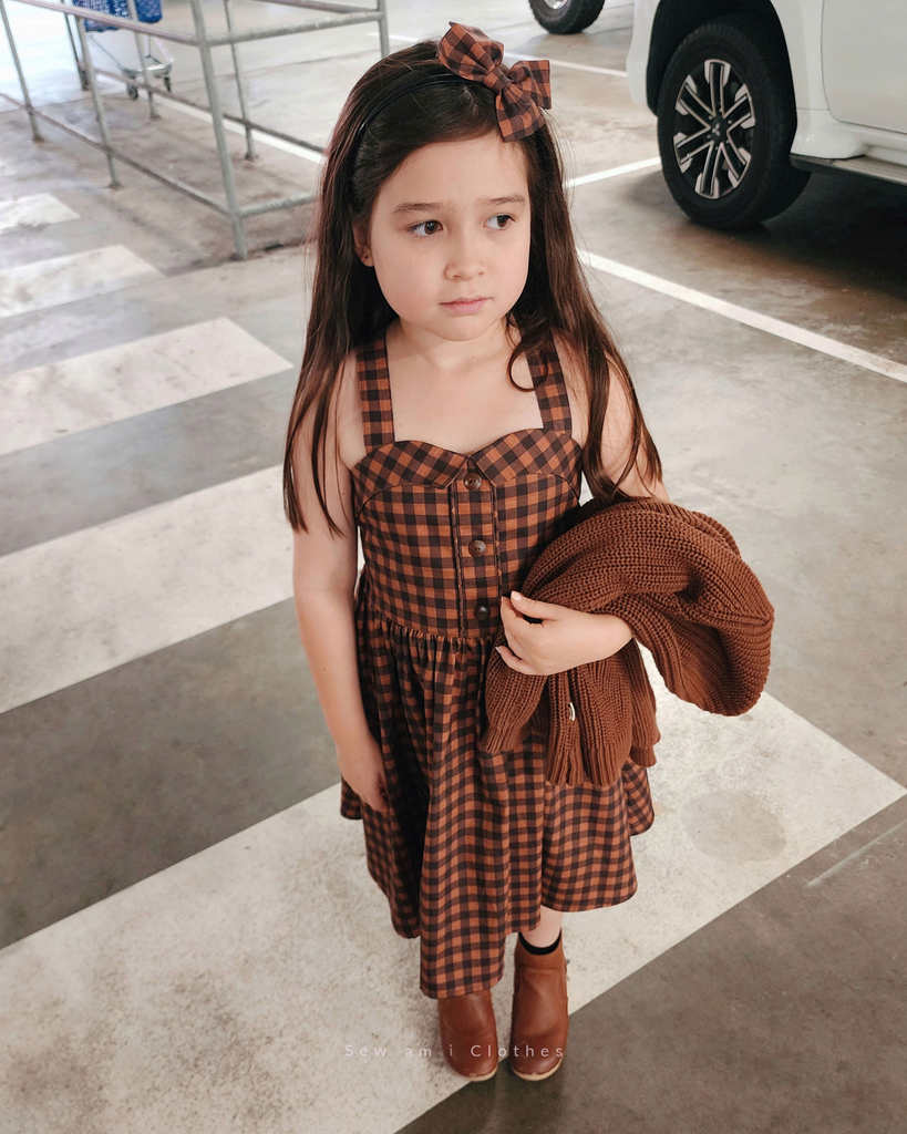 ✿ Bella Dress • Autumn Gingham ✿