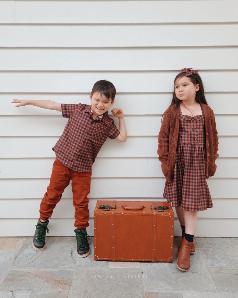 ✿ Bella Dress • Autumn Gingham ✿