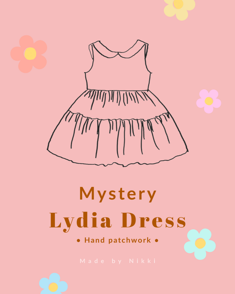 🍒 𝐏𝐑𝐄-𝐎𝐑𝐃𝐄𝐑 Mystery Lydia Dress • Hand patchwork •