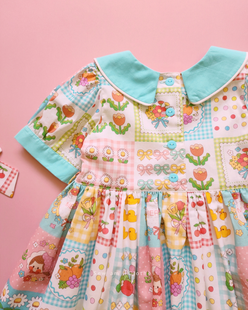 Lola Dress ✿ Pastel Patchwork