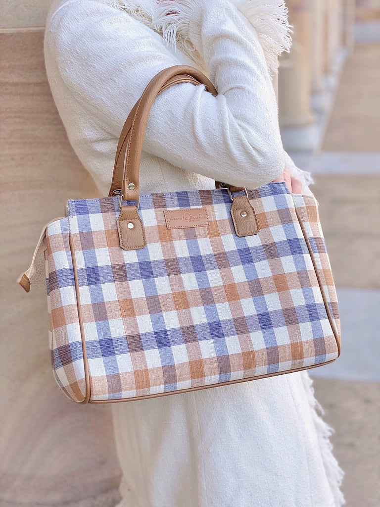 Smart lady - Brown & Blue check