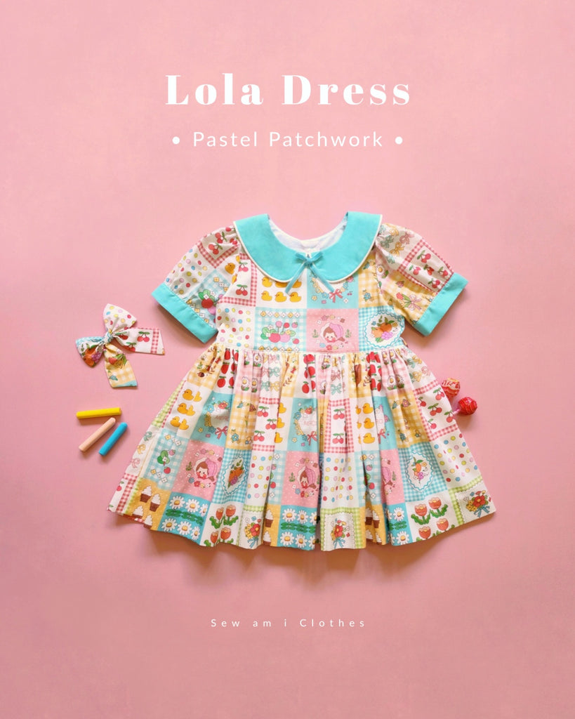Lola Dress ✿ Pastel Patchwork